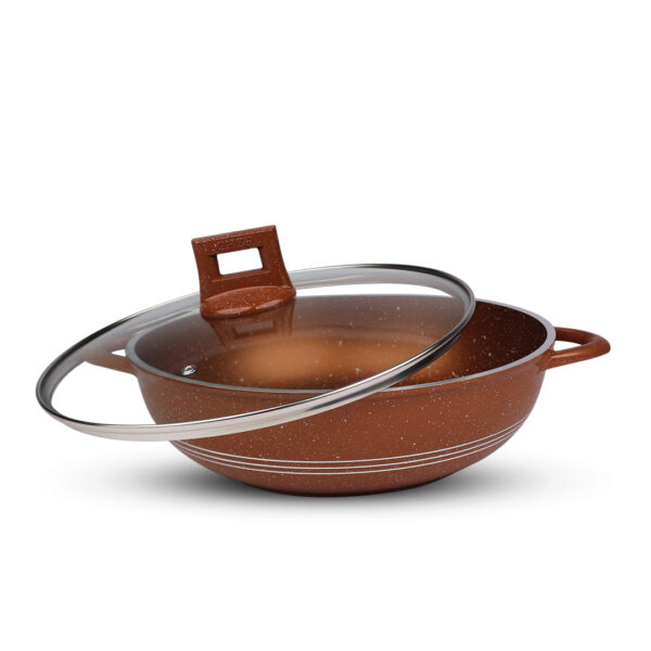 Majestic Chef Marble Coating DIE CAST NONSTICK COOKWARE SET-(23PCS) - Copper - Image 5
