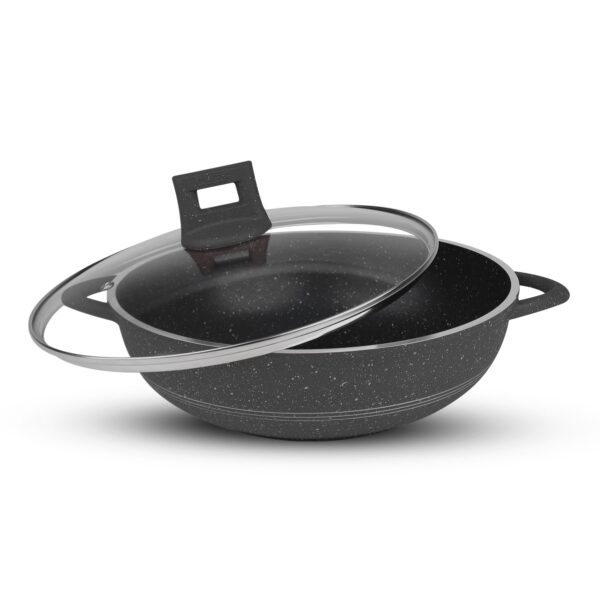 Majestic Chef Marble Coating DIE CAST NONSTICK COOKWARE SET-(08PCS) - Gray - Image 3