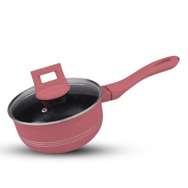 Majestic Chef Marble Coating DIE CAST NONSTICK COOKWARE SET-(23PCS) - Pink - Image 2